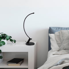 Lampe à poser design en spiral LED Blety H47cm Métal Noir