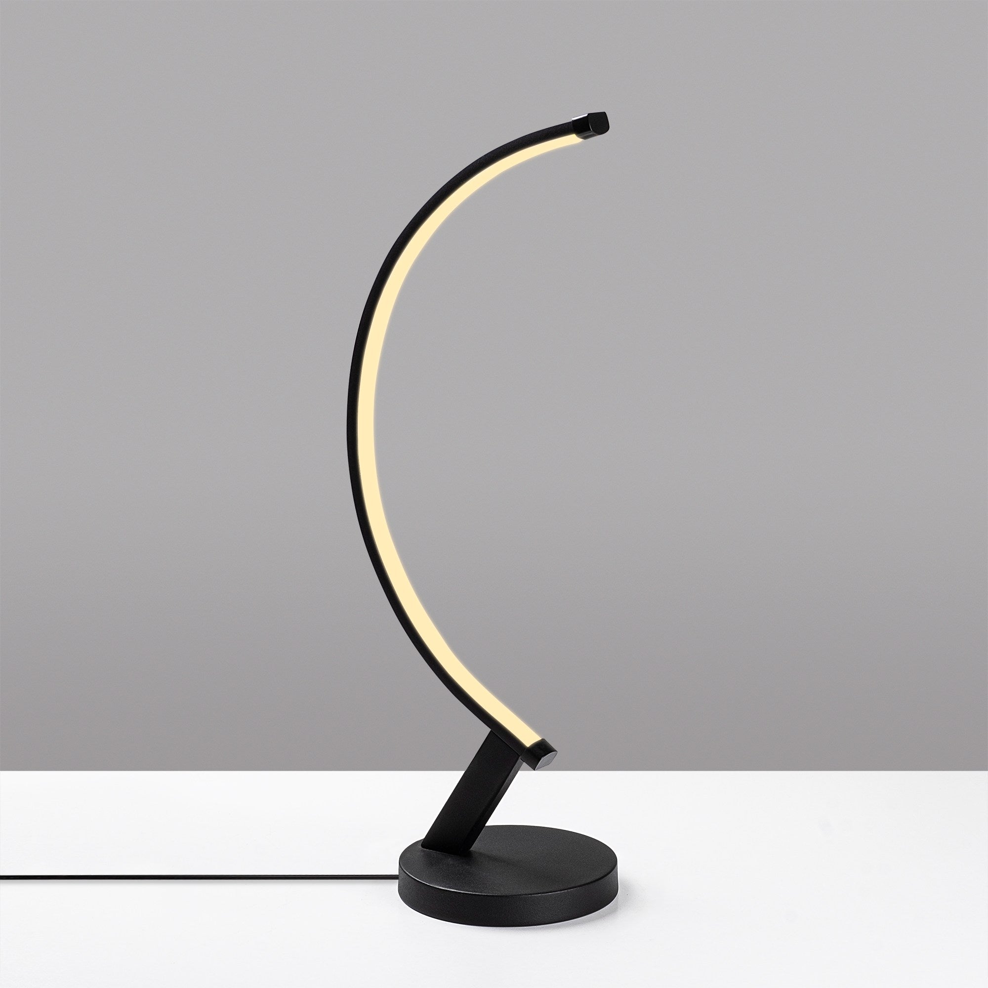 Lampe à poser design en spiral LED Blety H47cm Métal Noir