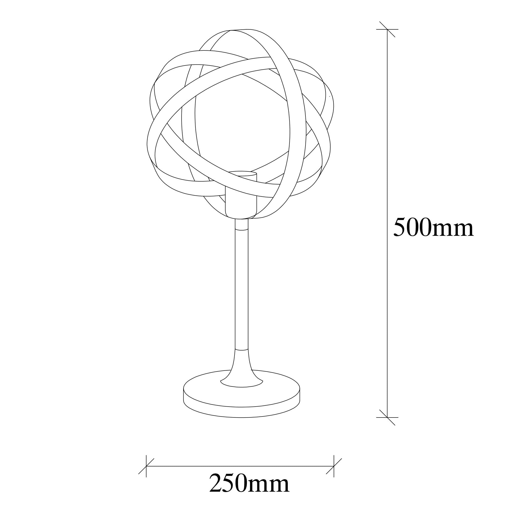 Lampe à poser Eiji H50cm Métal Noir et Or antique