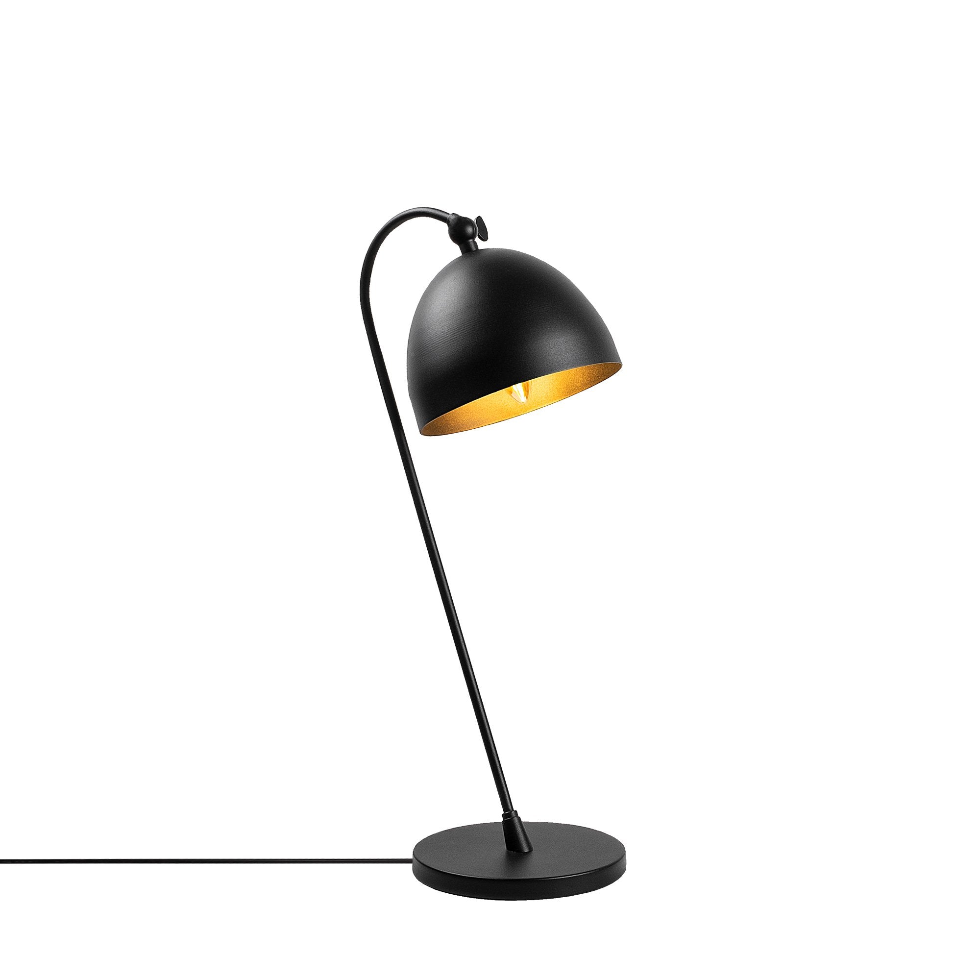 Lampe à poser Eze H54cm Métal Noir et Or