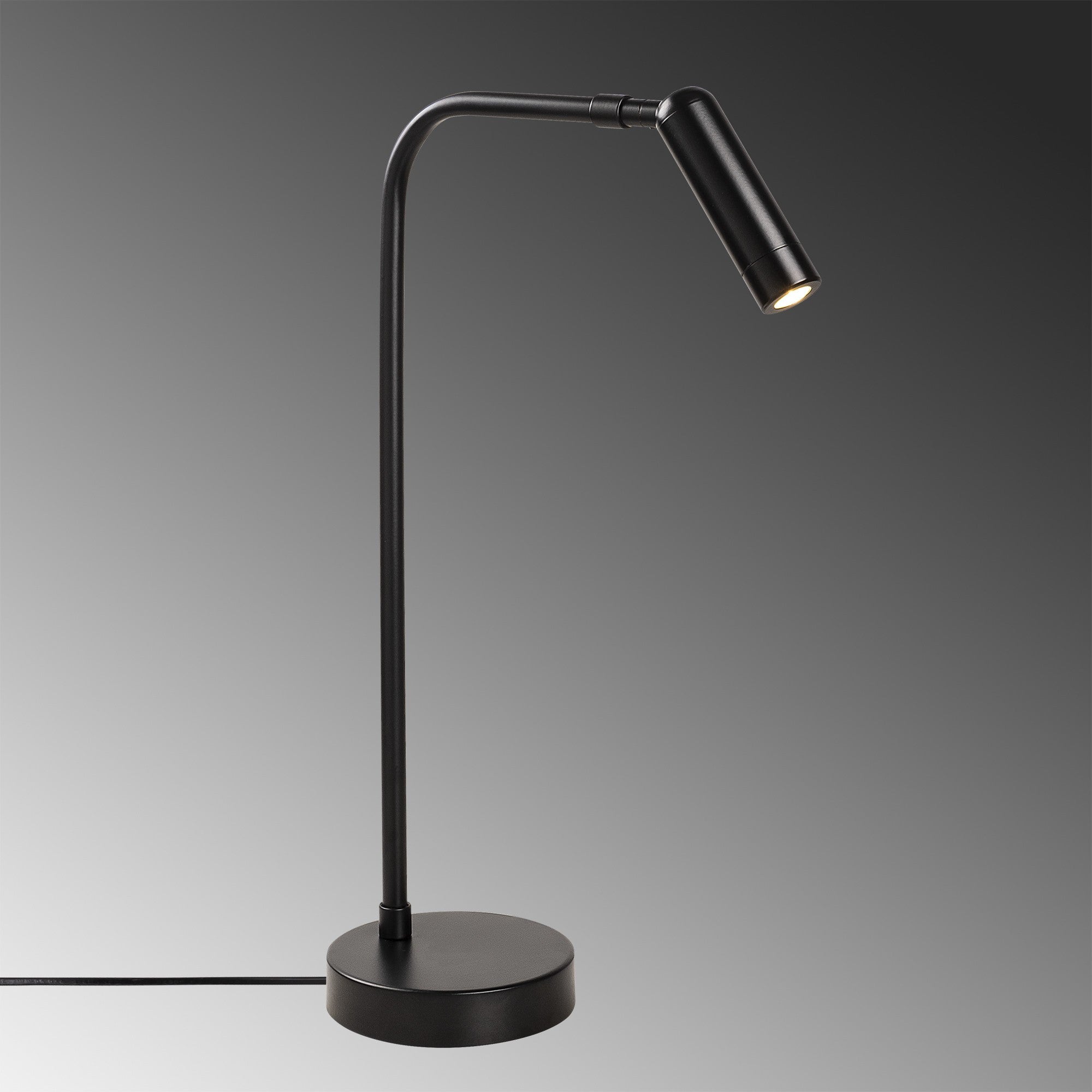 Lampe à poser une torche Faxus 47cm Métal Noir