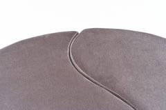 Lot de 2 poufs puzzle Ratsel L43xH40cm Velours Marron