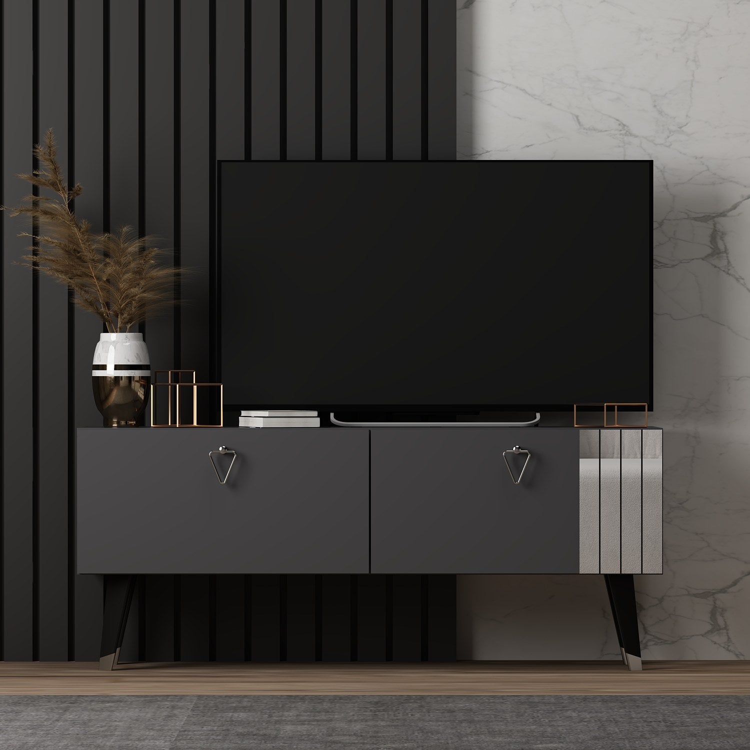 Meuble TV Mirach 120cm Anthracite