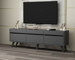 Meuble TV style scandinave Algol 150cm Anthracite