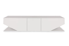 Meuble TV Trapezium 180cm Bois Blanc