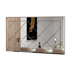 Miroir murale décoratif Gabby L120xH60cm Motif Losange