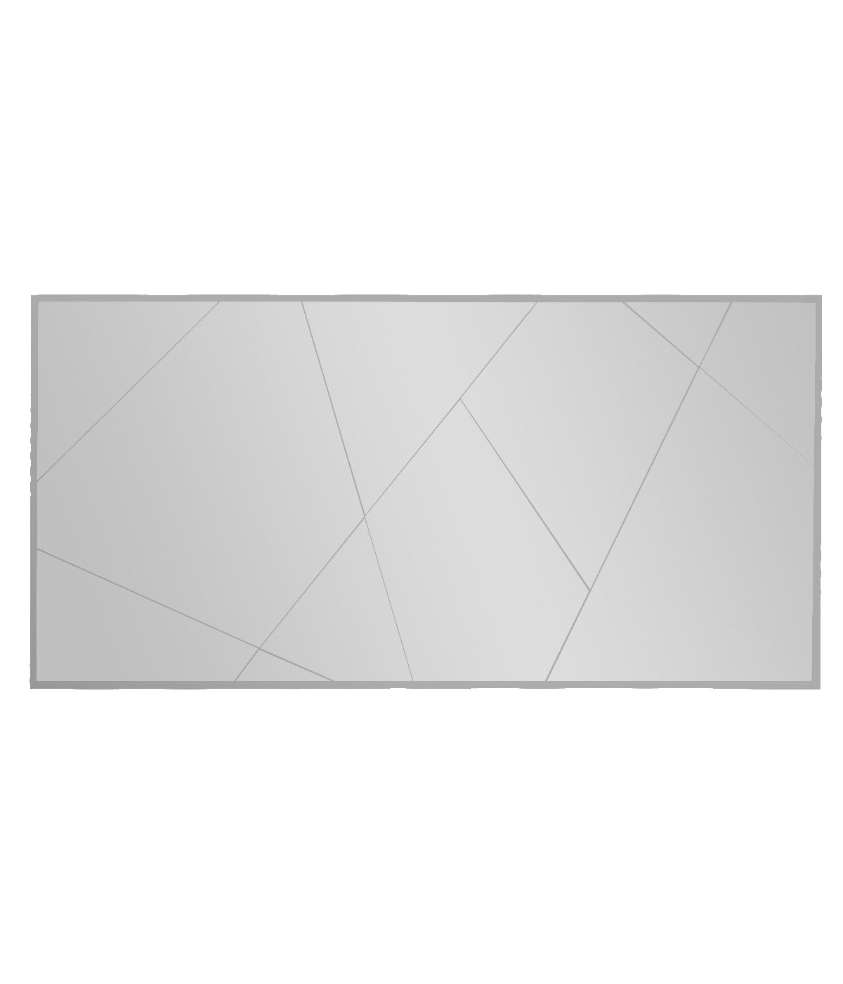 Miroir murale décoratif Kyrget 60x120cm Motif Lignes