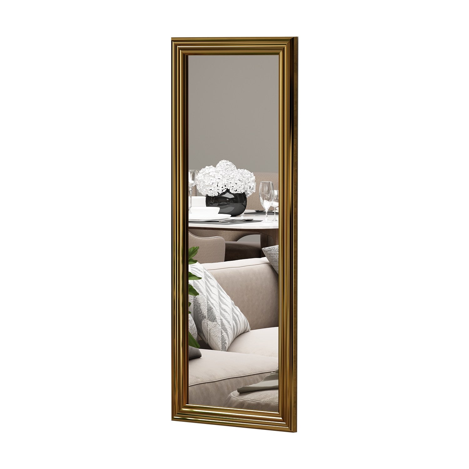 Miroir murale Kafka 40x105cm Bois Or