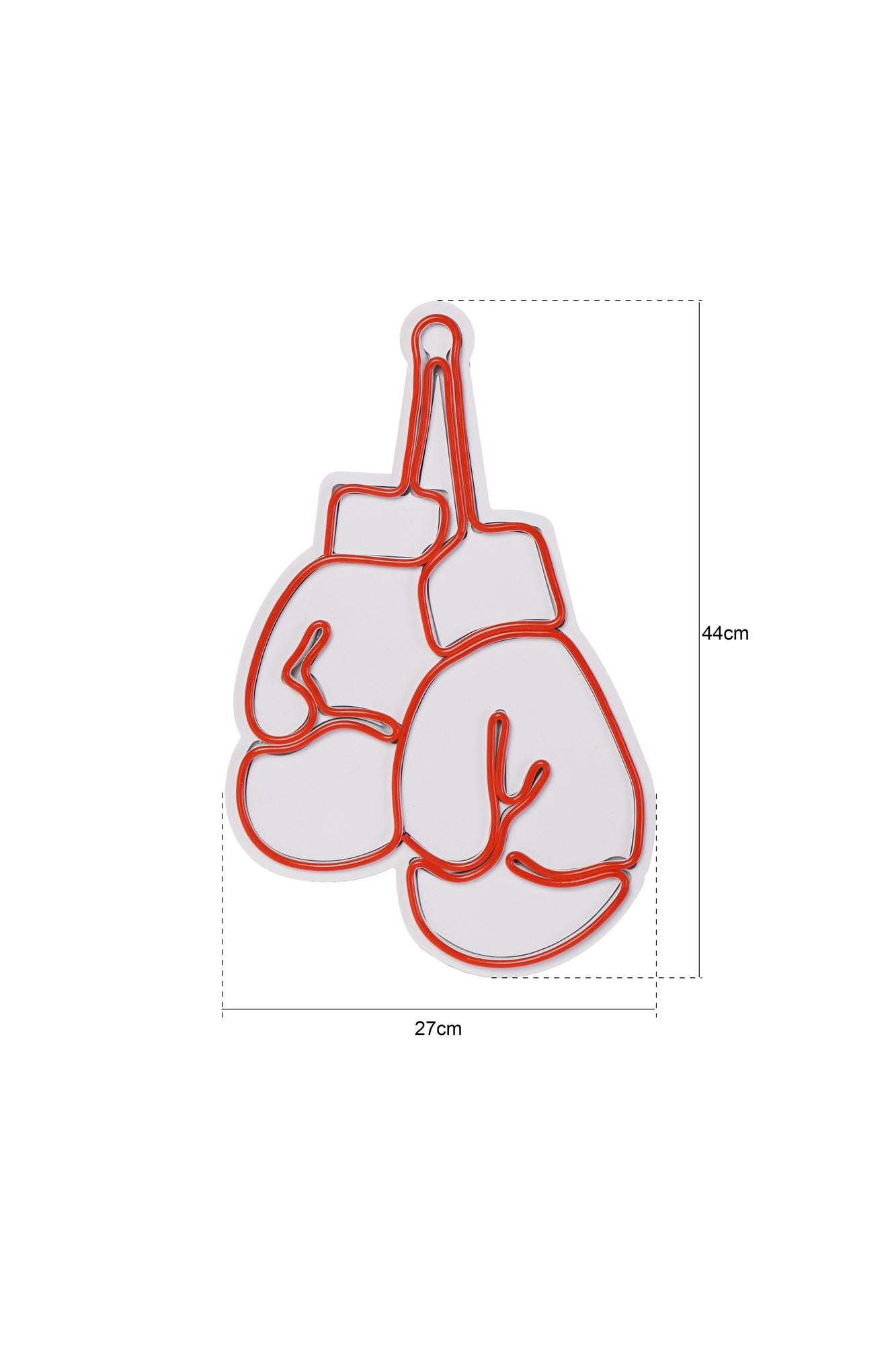 Panneau mural "Gants de boxe" Alteas L27xH44cm LED Blanc