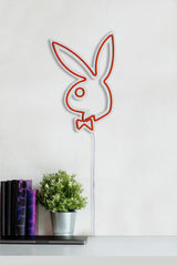 Panneau mural Lucendi L19,5xH30cm "Logo Playboy" Néon Rouge