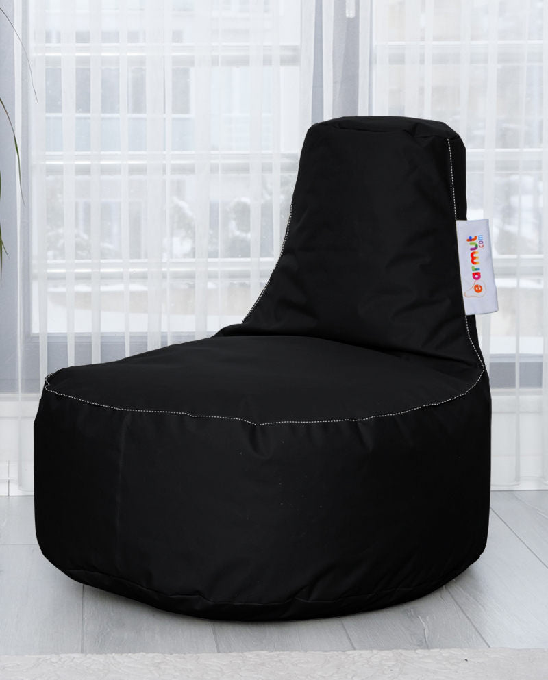 Pouf poire Arbane D70xH80cm Tissu Noir