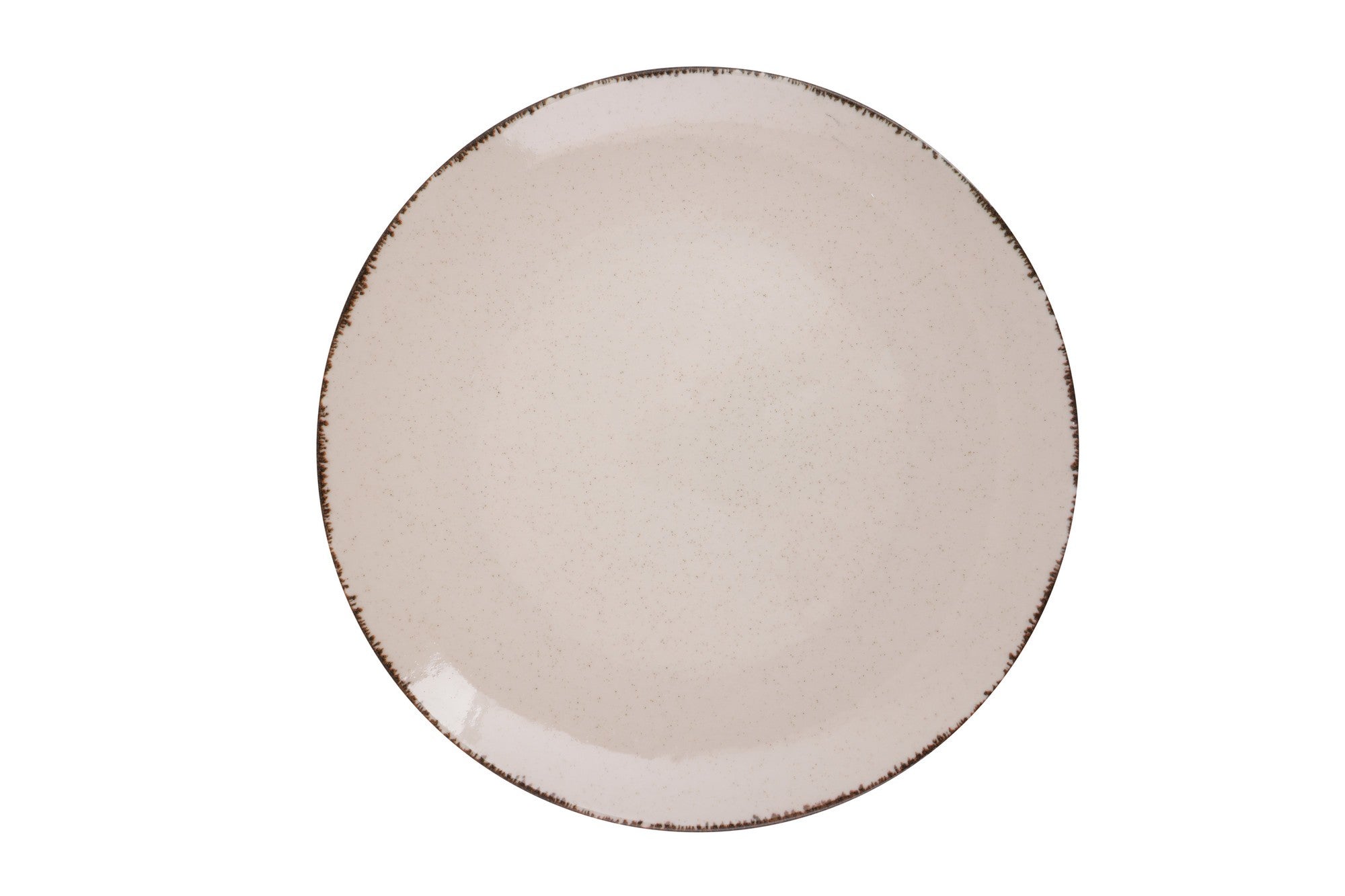 Service de table 18 pièces Ameil Porcelaine tacheté Cannelle et Marron