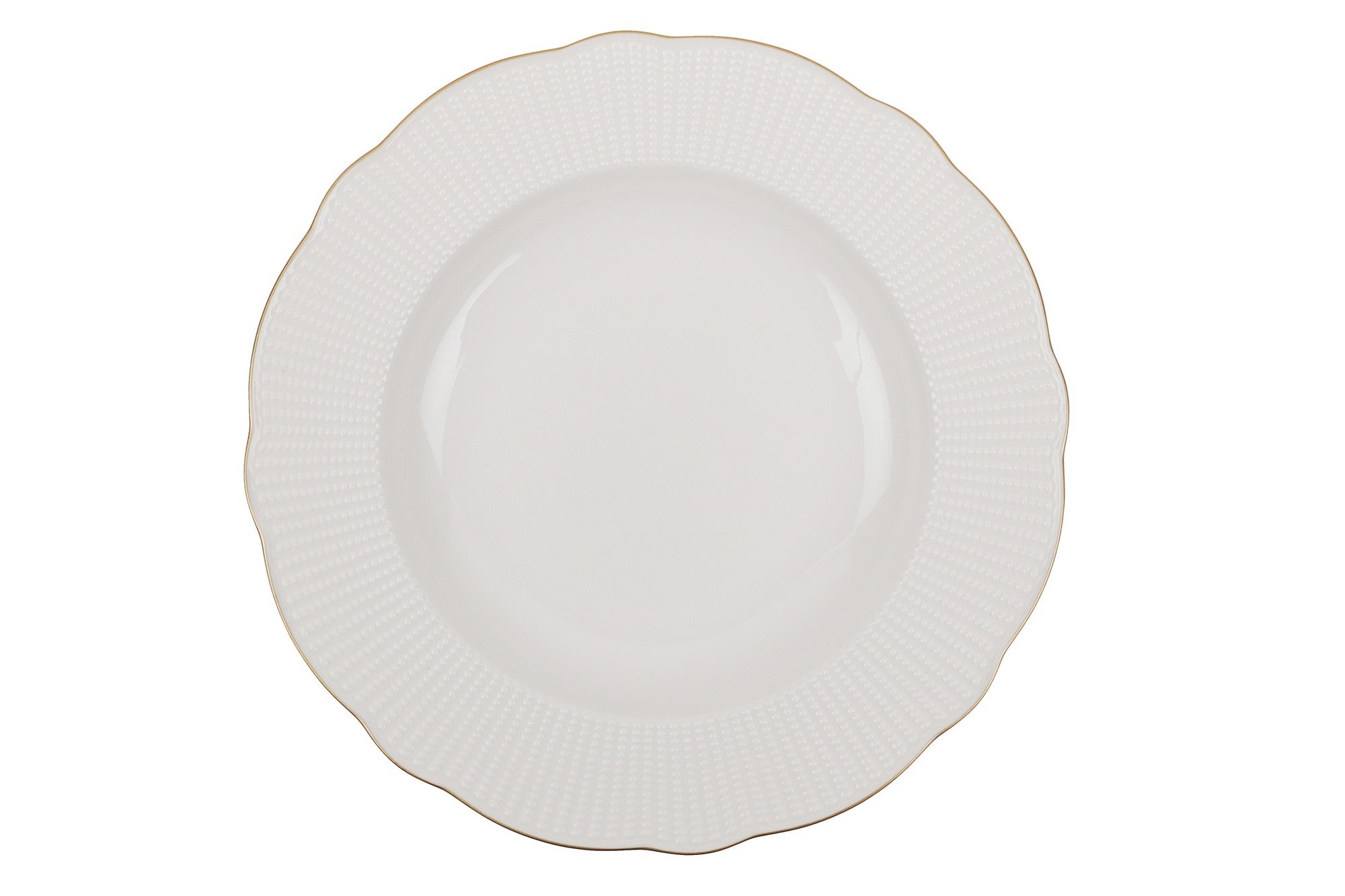 Service de table 18 pièces Avout Porcelaine Blanc liseré Or