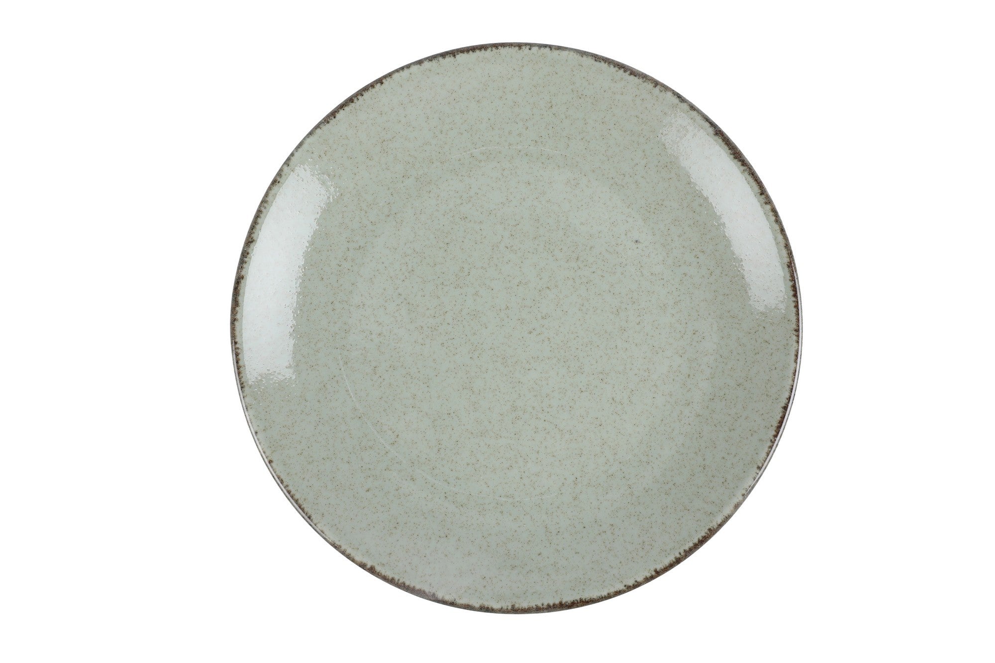 Service de table 18 pièces Sozian 100% Porcelaine tacheté Vert et Noir