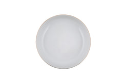 Service de table 24 pièces Ammeli 100% Porcelaine Blanc liseré Or