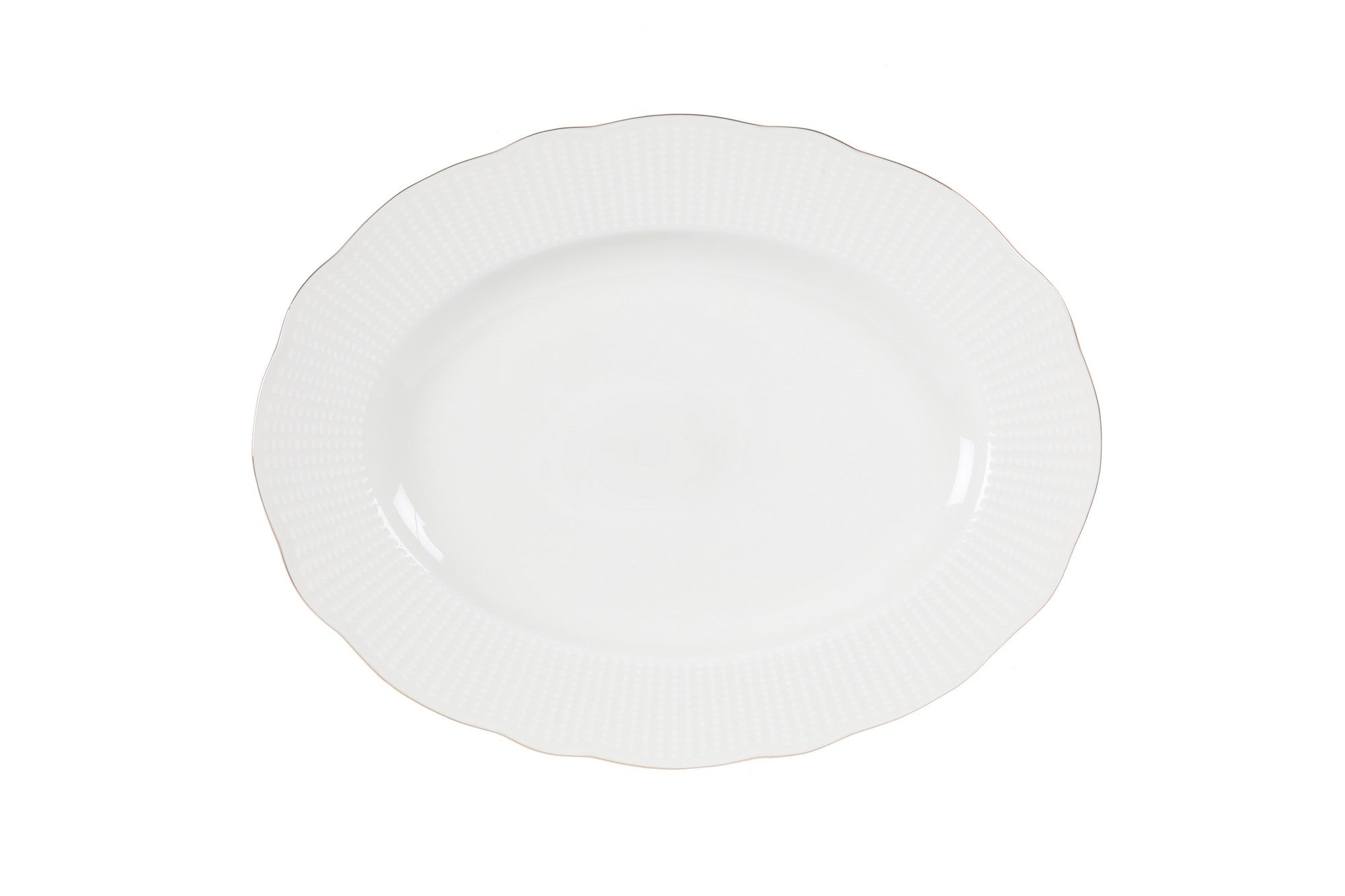 Service de table complet 83 pièces Avout 100% Porcelaine Blanc liseré Or