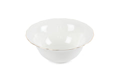 Service de table complet 83 pièces Avout 100% Porcelaine Blanc liseré Or