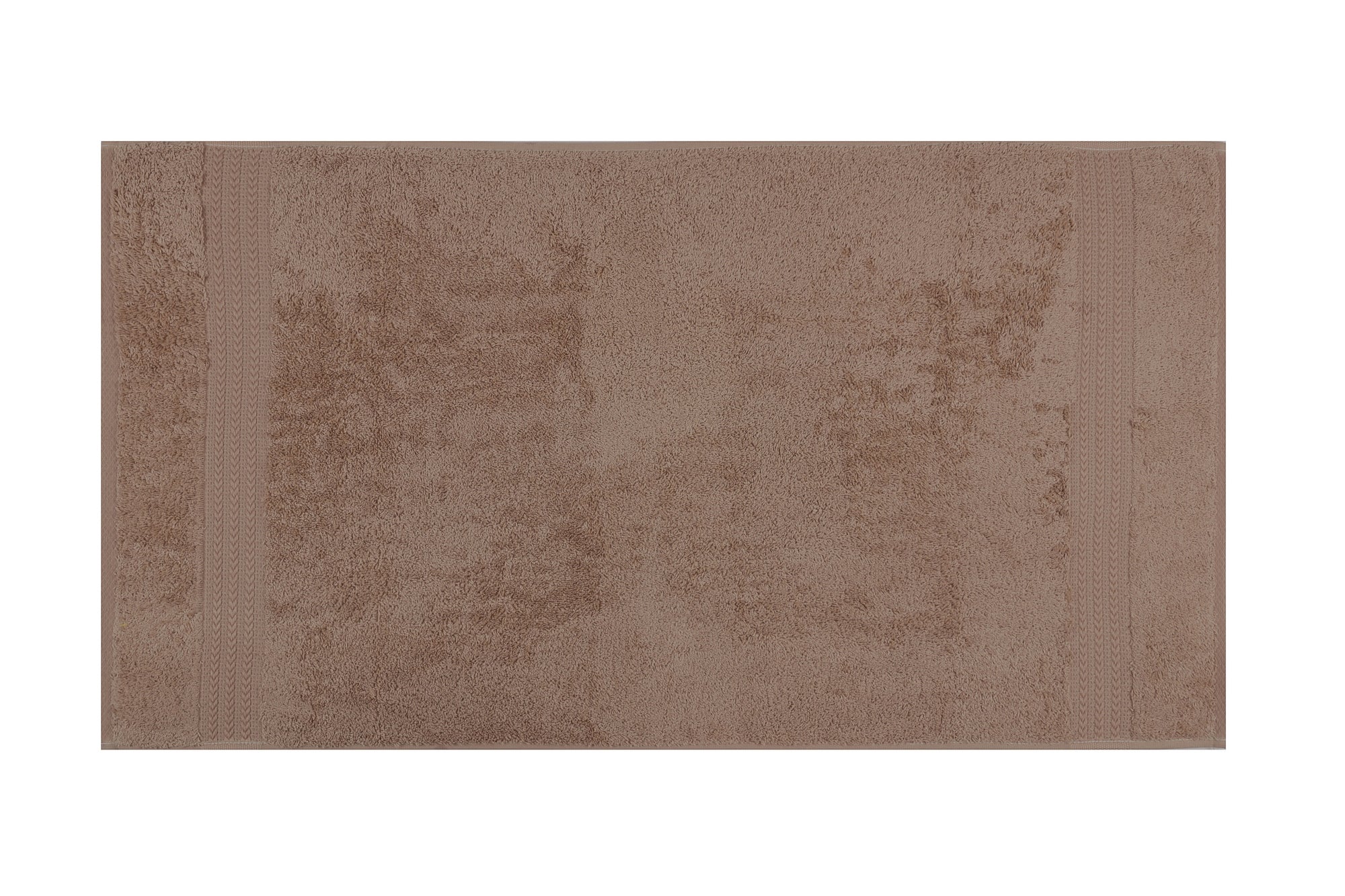  Serviette de bain liteau à trois lignes brodées Sicco 70 x 140 cm 100% Coton Beige