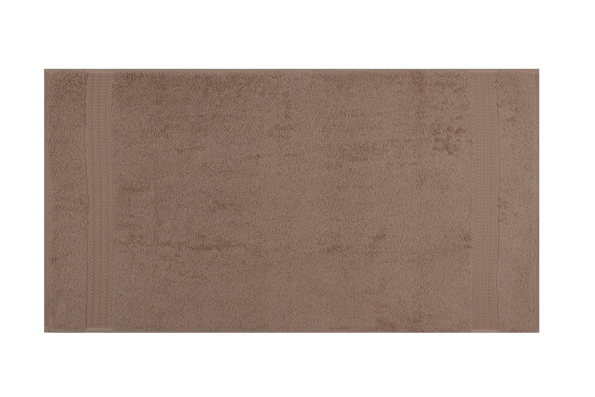 Serviette essuie-main liteau à trois lignes brodées Sicco 50 x 90 cm 100% Coton Beige