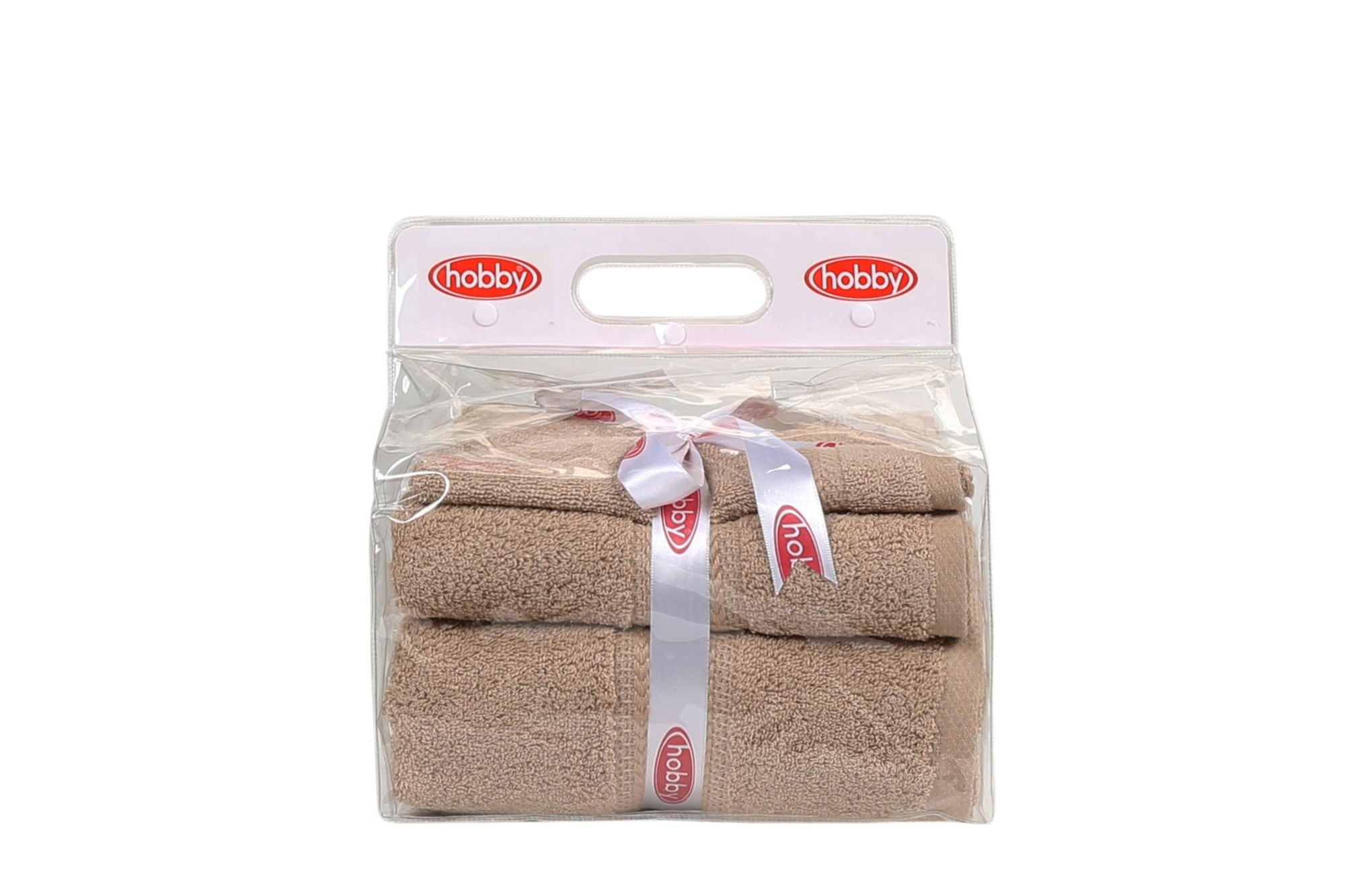 Set de 3 serviettes SIcco 100% Coton Beige