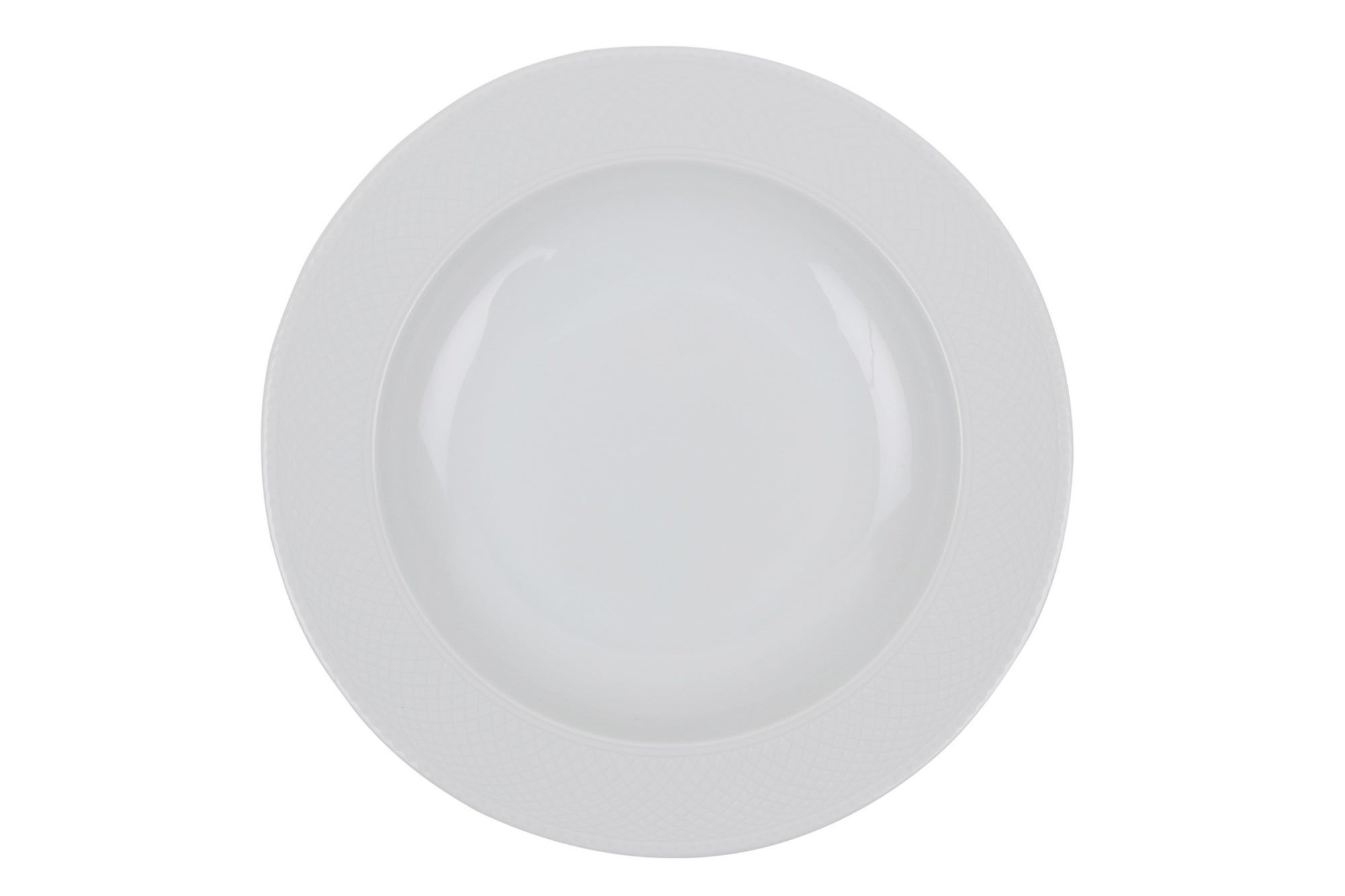 Set vaisselle service dîner 24 pièces Murrina Net Porcelaine Blanc