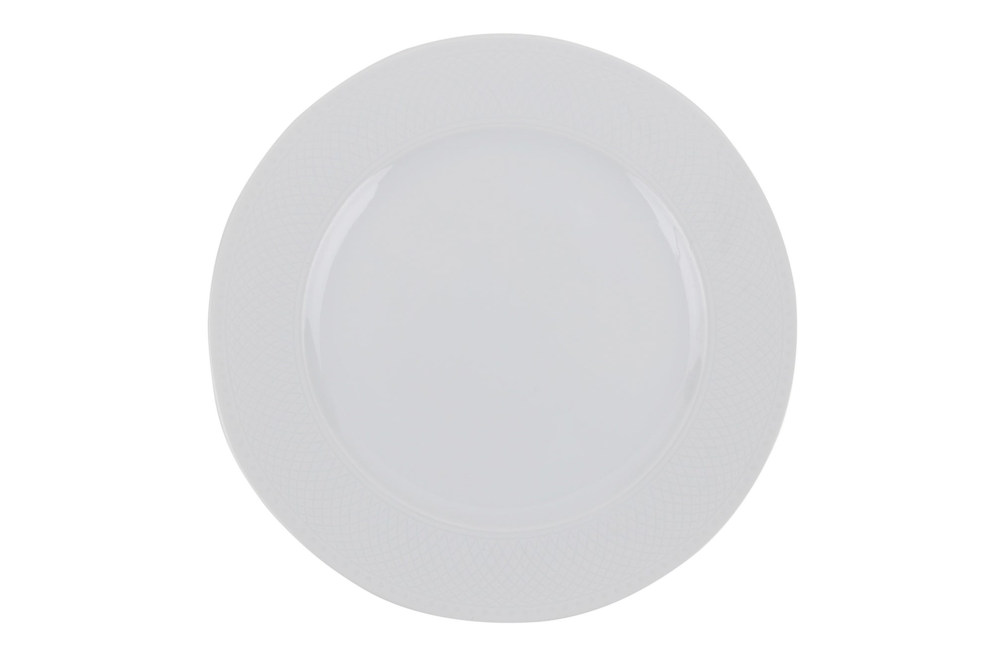 Set vaisselle service dîner 24 pièces Murrina Net Porcelaine Blanc