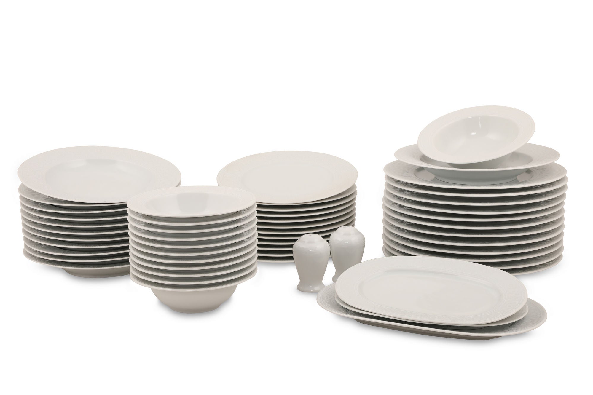 Set vaisselle service dîner 24 pièces Murrina Porcelaine Bleu