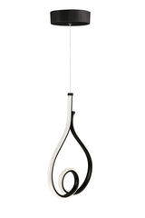 Suspension design Arkomi L25cm Métal Noir et LED Jaune