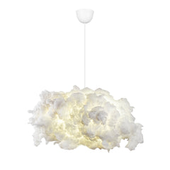 Suspension design nuage 1 lampe Cirrus L60cm Coton Blanc