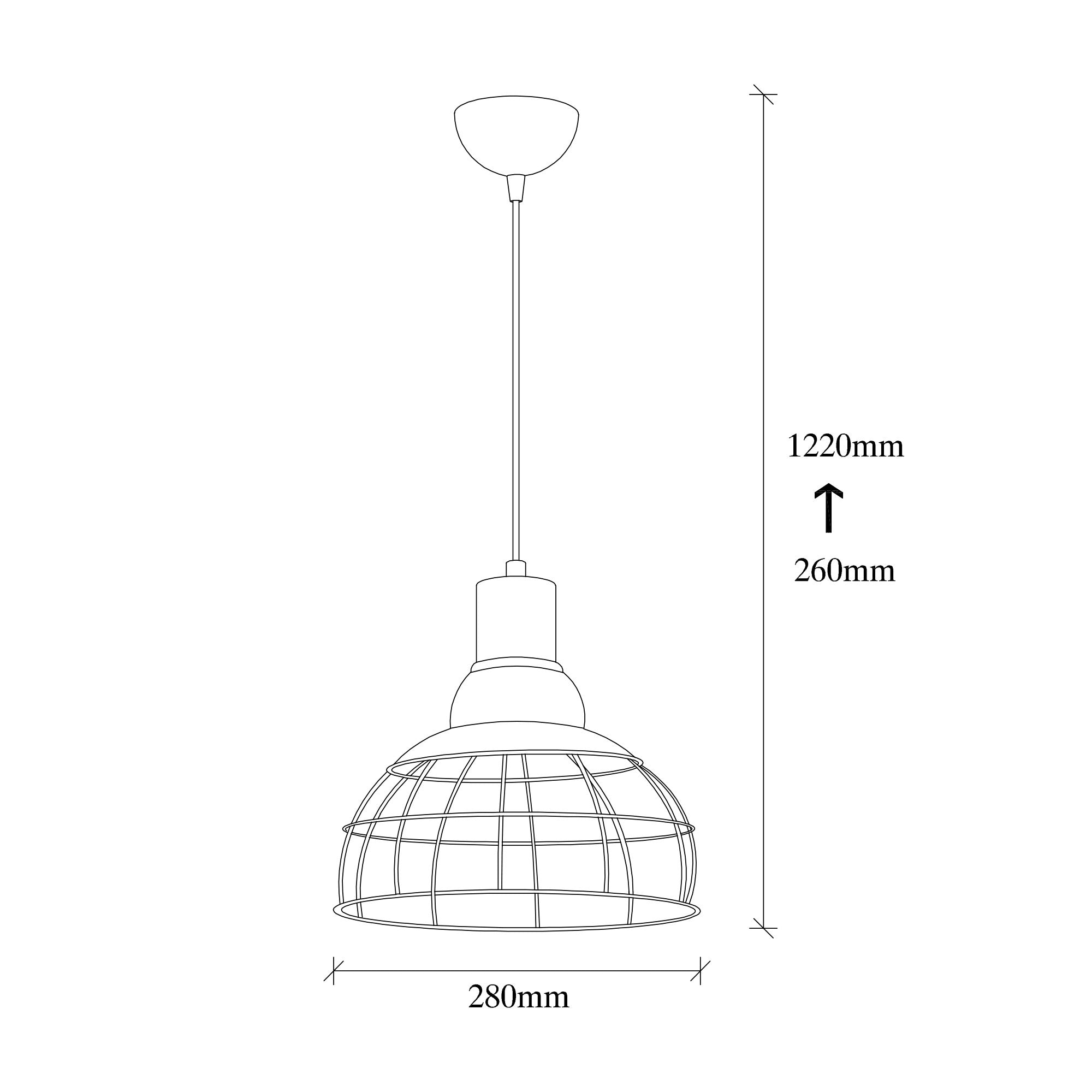 Suspension filaire doupole Laterna Métal Noir