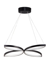 Suspension / Plafonnier design papillon Buckeye Métal Noir et LED Blanc