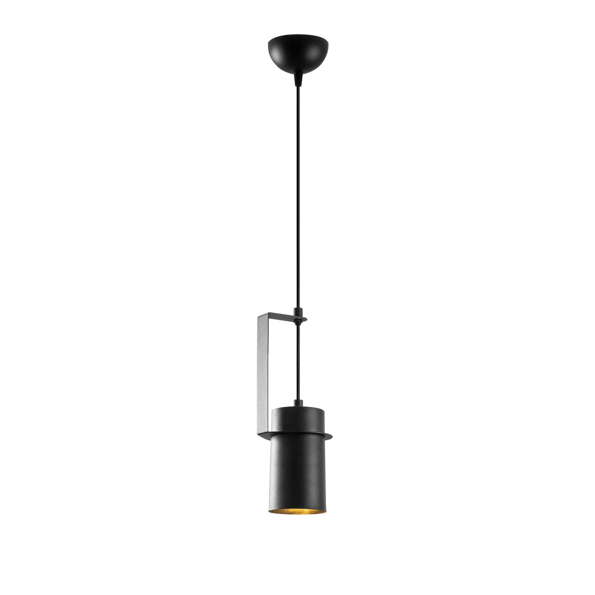 Suspension projecteur droit 1 lampe Brewster Métal Noir