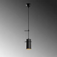 Suspension projecteur droit 1 lampe Brewster Métal Noir