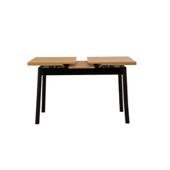 Table à manger extensible Avre Bois clair et Noir