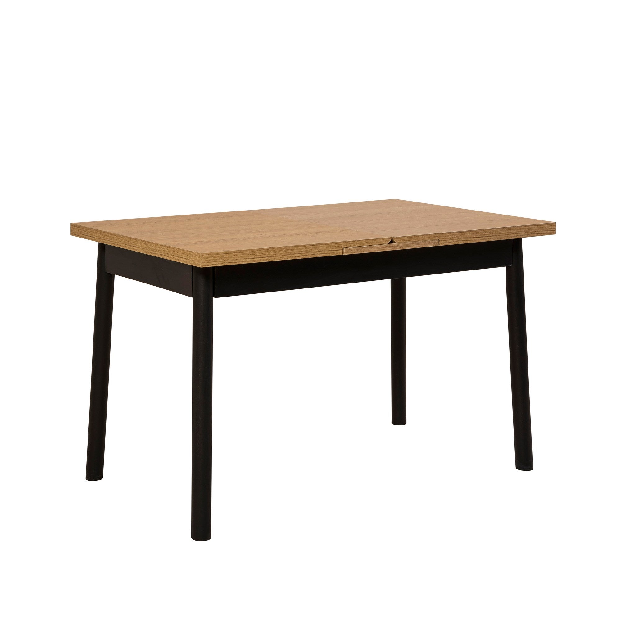 Table à manger extensible Avre Bois clair et Noir