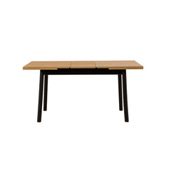 Table à manger extensible Avre Bois clair et Noir