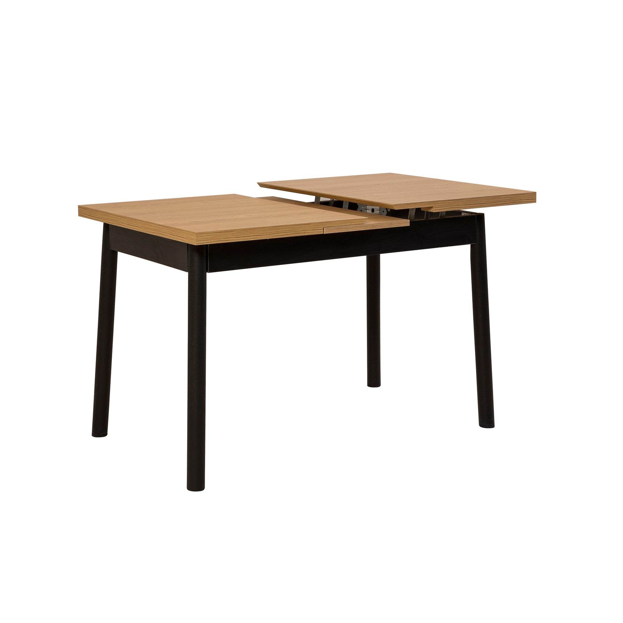 Table à manger extensible Avre Bois clair et Noir