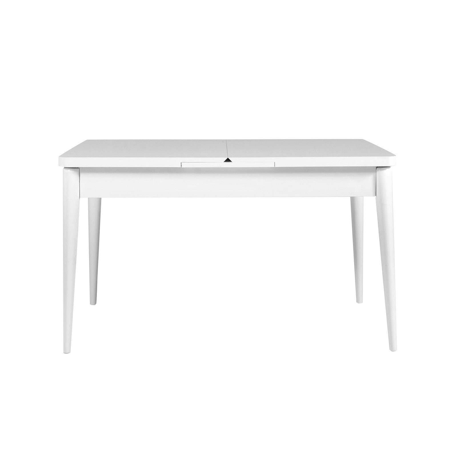 Table à manger Extensible Malva Panneau Mélaminé Blanc