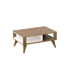 Table basse Incommodum Bois Chêne et Blanc