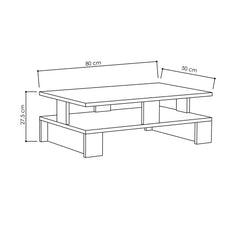 Table basse rectangulaire Laponica Bois Chêne