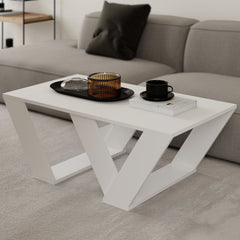 Table basse Yozora 110x60cm Bois Blanc