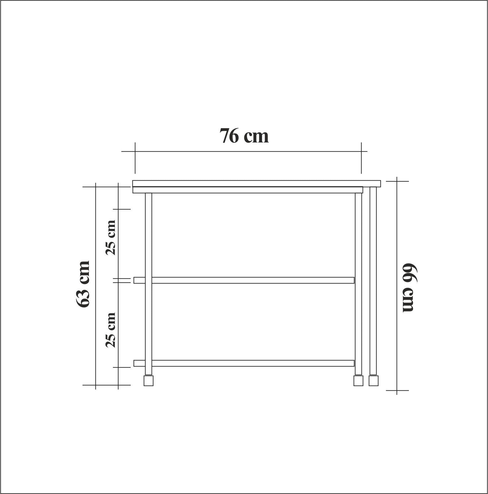 Table d'appointe modulable Sarra Bois clair et Métal Noir