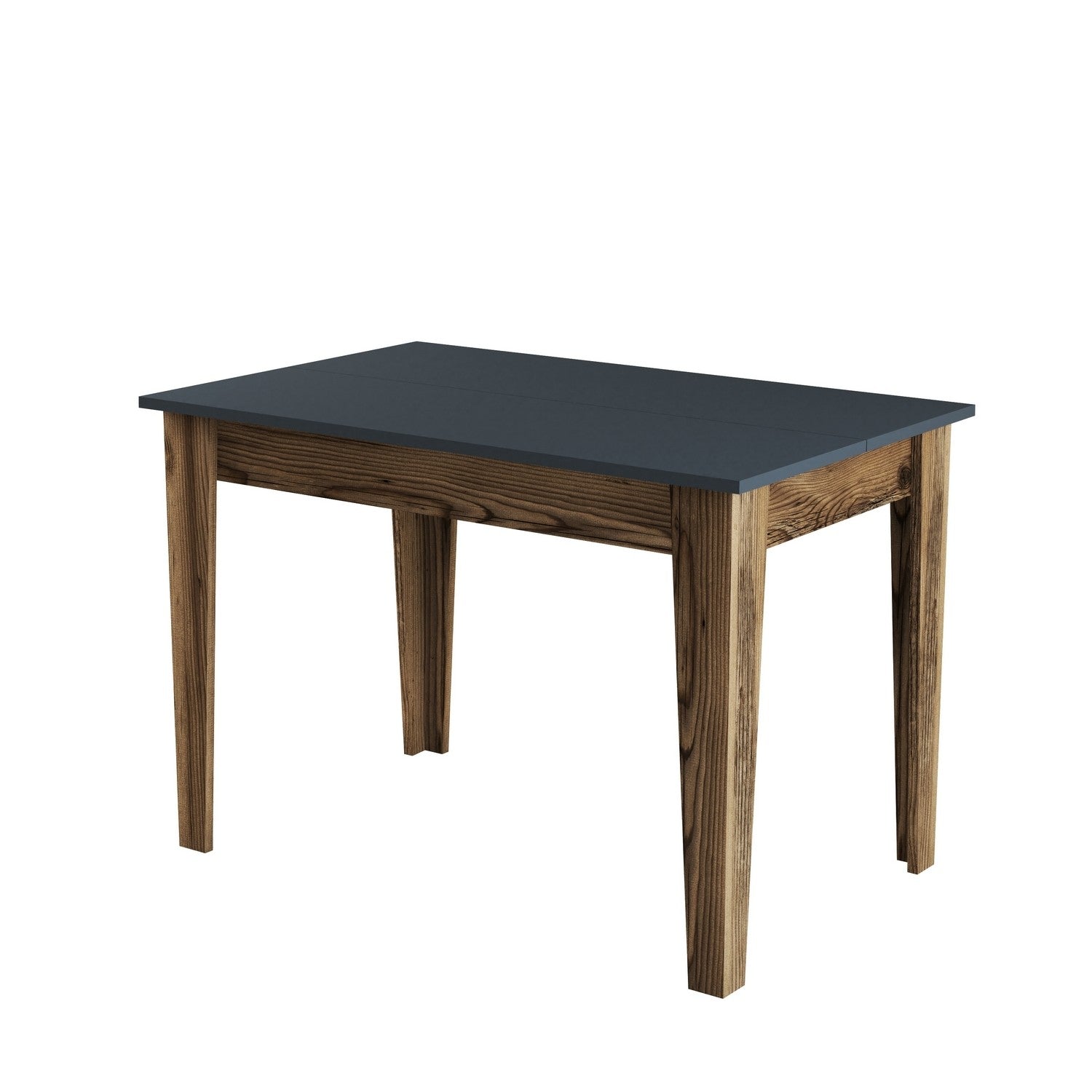 Table de salle à manger avec rangement Fiorita L110cm Bois et Anthracite