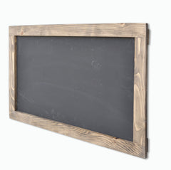 Tableau noir encadré fait main Scholis L100xH60cm Bois massif clair